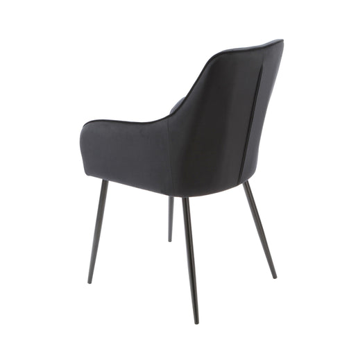 Native Home Lifestyle Chesterfield Black Dining Chairs (Set Of 2)